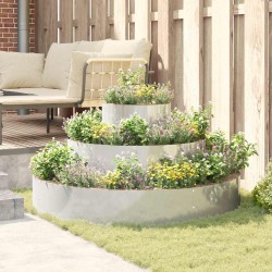 Pot en métal Acier galvanisé Ø 120 cm Durable Grand pot Rond 