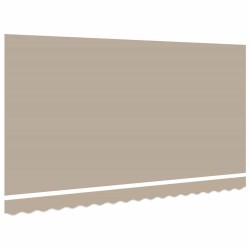 Tissu de rechange pour auvent pour cadre 4x2 m Beige 