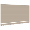 Tissu de rechange pour auvent pour cadre 4x2 m Beige 