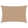 Voile d'ombrage 160 g/m² Taupe 3,5x4,5 m PEHD 