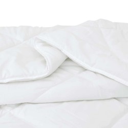 Duvet d'été simple 2 pcs Blanc 135 x 200 cm Microfibre 