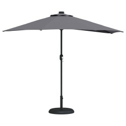Parasol de jardin Anthracite 294 x 150 x 224 cm tissu 