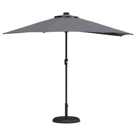 Parasol de jardin Anthracite 294 x 150 x 224 cm tissu 