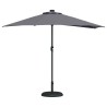 Parasol de jardin Anthracite 294 x 150 x 224 cm tissu 