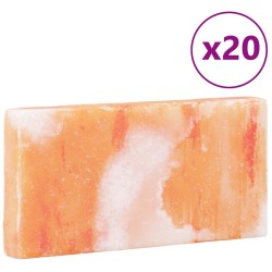 Blocs de Sel 20 pcs 20x10x2,5 cm 23 kg Rose 