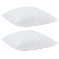 Oreillers 2 pcs Blanc 80 x 80 cm 85gsm 100% polyester 