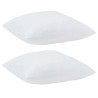 Oreillers 2 pcs Blanc 80 x 80 cm 85gsm 100% polyester 