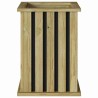 Jardinier en bois de pin traité, 33 x 33 x 45 cm 