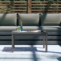 Table de jardin gris 82,5x50,5x45 cm bois massif de pin 