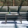 Table de jardin gris 82,5x50,5x45 cm bois massif de pin 