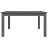 Table de jardin gris 82,5x50,5x45 cm bois massif de pin 