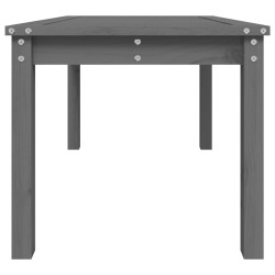 Table de jardin gris 82,5x50,5x45 cm bois massif de pin 