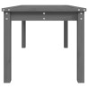 Table de jardin gris 82,5x50,5x45 cm bois massif de pin 