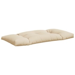 Coussins de palette lot de 3 beige tissu 