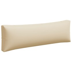 Coussins de palette lot de 3 beige tissu 