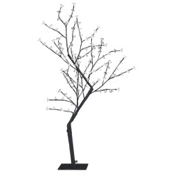 Sapin de Noël 128 LED blanc chaud Cerisier en fleurs 120 cm 