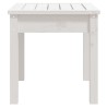 Banc de jardin blanc 50x44x45 cm bois massif de pin 