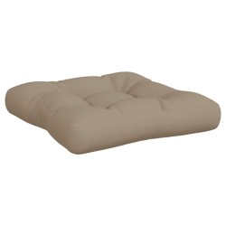 Coussins de palette lot de 3 taupe tissu 