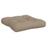 Coussins de palette lot de 3 taupe tissu 