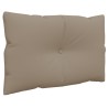 Coussins de palette lot de 3 taupe tissu 