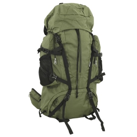 Sac à dos de randonnée vert armée 60 L tissu oxford 