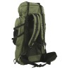 Sac à dos de randonnée vert armée 60 L tissu oxford 