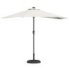Parasol de jardin demi Couleur sable Large Aluminium 
