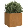Jardinière 42x40x39 cm acier corten 