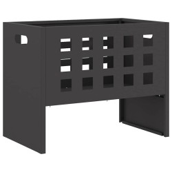Foyer Rectangulaire Noir 50x30x40 cm Acier 