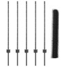 Poteaux de clôture 10 pcs U-Channel gris 100 cm acier 