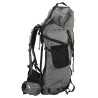 Sac à dos de randonnée gris 60 L tissu oxford 