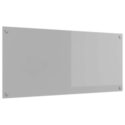 Éclairage pour crédence de cuisine gris clair 110x50x0,6 cm en verre trempé 