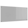 Éclairage pour crédence de cuisine gris clair 110x50x0,6 cm en verre trempé 