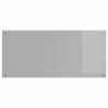 Éclairage pour crédence de cuisine gris clair 110x50x0,6 cm en verre trempé 