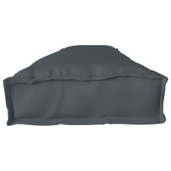Coussin de Palette pour Banc Anthracite 200x40x8 cm en Tissu Oxford 