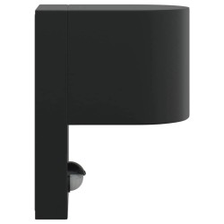 Appliques Murales Extérieures avec Détecteur 2 pcs Acier Inoxydable Noir IP44 