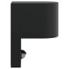 Appliques Murales Extérieures avec Détecteur 2 pcs Acier Inoxydable Noir IP44 