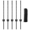 Poteaux de clôture 5 pcs U-Channel Gris 60 cm Acier 
