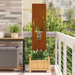 Panneau décoratif de jardin Rouillé 32 x 140 cm 
