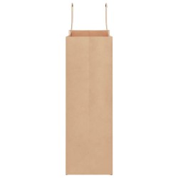 Sacs en papier 250 pcs avec poignées marron 26x12x35 cm 