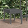 Banc de jardin gris 80x44x45 cm bois massif de pin 
