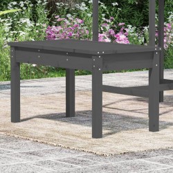 Banc de jardin gris 80x44x45 cm bois massif de pin 