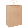 Sacs en papier 250 pcs avec poignées marron 32x17x44 cm 