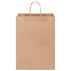 Sacs en papier 250 pcs avec poignées marron 32x17x44 cm 