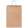 Sacs en papier 250 pcs avec poignées marron 32x17x44 cm 