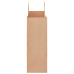 Sacs en papier 250 pcs avec poignées marron 32x17x44 cm 