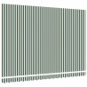 Tissu de Remplacement pour Auvent pour Cadre de 4.5x3 m Vert et Blanc 