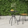 Table de jardin anthracite 50x50x72 cm treillis d'acier 