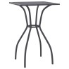 Table de jardin anthracite 50x50x72 cm treillis d'acier 
