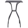Table de jardin anthracite 50x50x72 cm treillis d'acier 